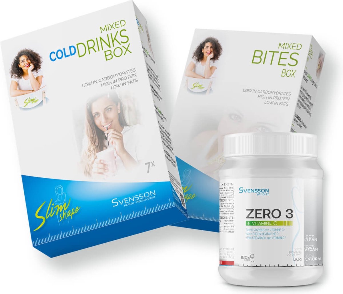Goedkoopste Maandpakket Afslankpillen met Eiwitshakes Eetlustremmer - Afslanksupplement - Versnelt Stofwisseling - 180 Capsules - Intermitted Fasting Hulpmiddel