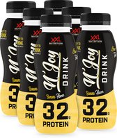 Bol.com XXL Nutrition - N'Joy Protein Drink - Banaan - Kant en Klare Eiwitshake Proteďne Supplement - 80% Caseďne & 20% Whey - D... aanbieding