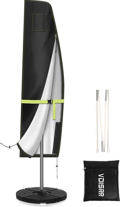 Ainiv Zweefparasol, 210D Oxford Tuinparasolhoes met Ainiv Zweefparasol, 210D Oxford Tuinparasolhoes met