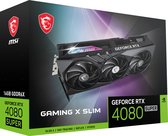 Bol.com MSI GeForce RTX 4080 SUPER 16G GAMING X SLIM - Videokaart - 16GB GDDR6X - PCIe 4.0 - 1x HDMI - 3x DisplayPort aanbieding