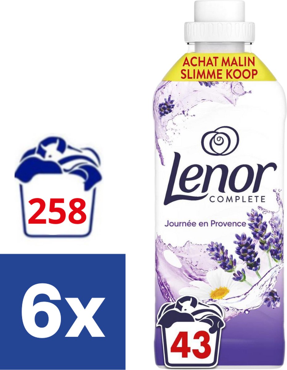 Goedkoopste Lenor Wasverzachter Dag in de Provence - 6 x 903 ml (258 wasbeurten