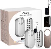 Aqara Smart Lock U200 Kit - Zilver - Slim Deurslot - Vingerafdruk & Pincode - Apple Home Key - Bluetooth & Matter