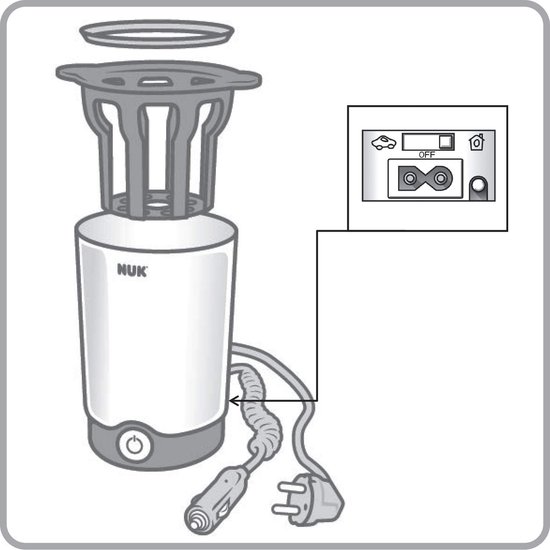 Thermo Express Flessenwarmer - voor Onderweg & Thuis - Flessenwarmers voor Flessen & Potjes - Verwarmt in 90s - Incl. Auto Adapterkabel van thermo — afbeelding 4