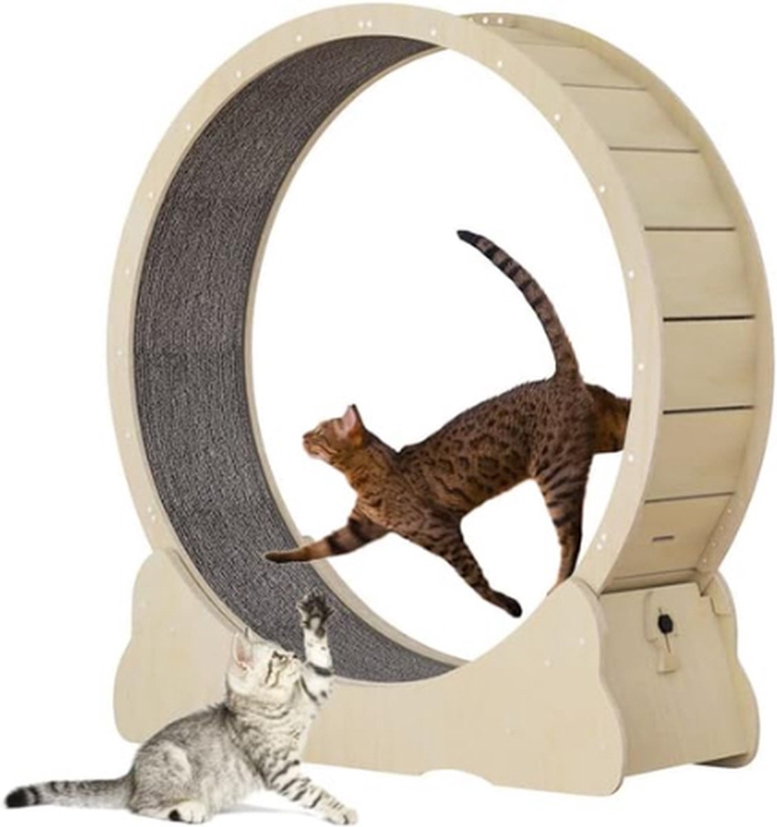TADES® Katten Loopwiel - Veilig - Kattenwiel - Looprad Kat - Looprad - Katten Loopband - Cat Wheel - Kattenloopwiel - Cat Exercise Wheel - Kattenspeelgoed - Kattenspeeltjes