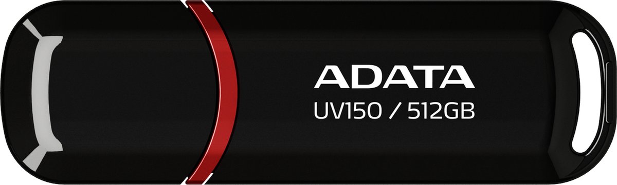 ADATA UV150 USB flash drive 512 GB USB Type-A 3.2 Gen 1 (3.1 Gen 1) Zwart, Rood