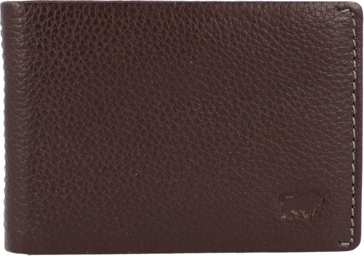 Braun Büffel Prato Portemonnee RFID Leer 10 cm - Jongens - Horizontaal - d. braun