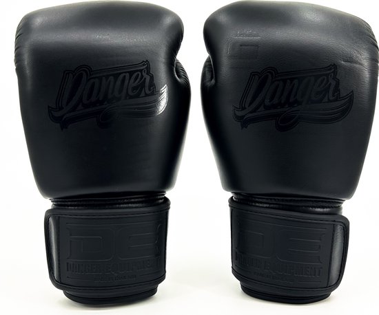 Foto: Danger supermax bokshandschoenen black edition echt leer zwart maat 10 oz