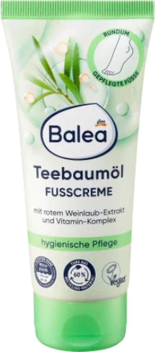 Balea Voetcrème Tea tree olie | 100ml | Veganistiche formule