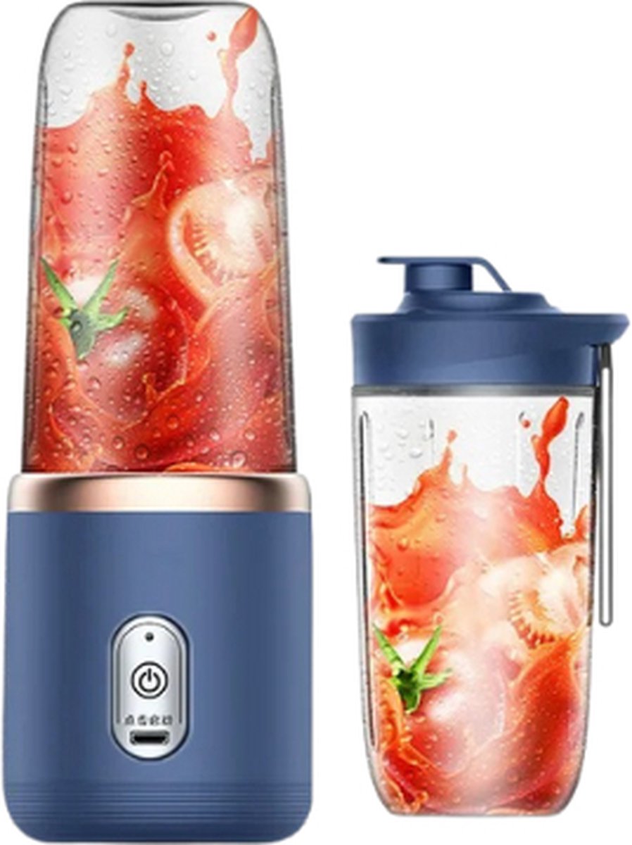 Globe Goods GlobeGoods Mini blender Draagbare Elektrische Kleine Sap Extractor Huishoudelijk Multifunctionele Sapkop Mengings-en Hulpvoedsel Blauw