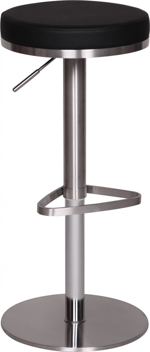 Wohnling Barkruk zwart staal 76 cm hoog - WL1.947