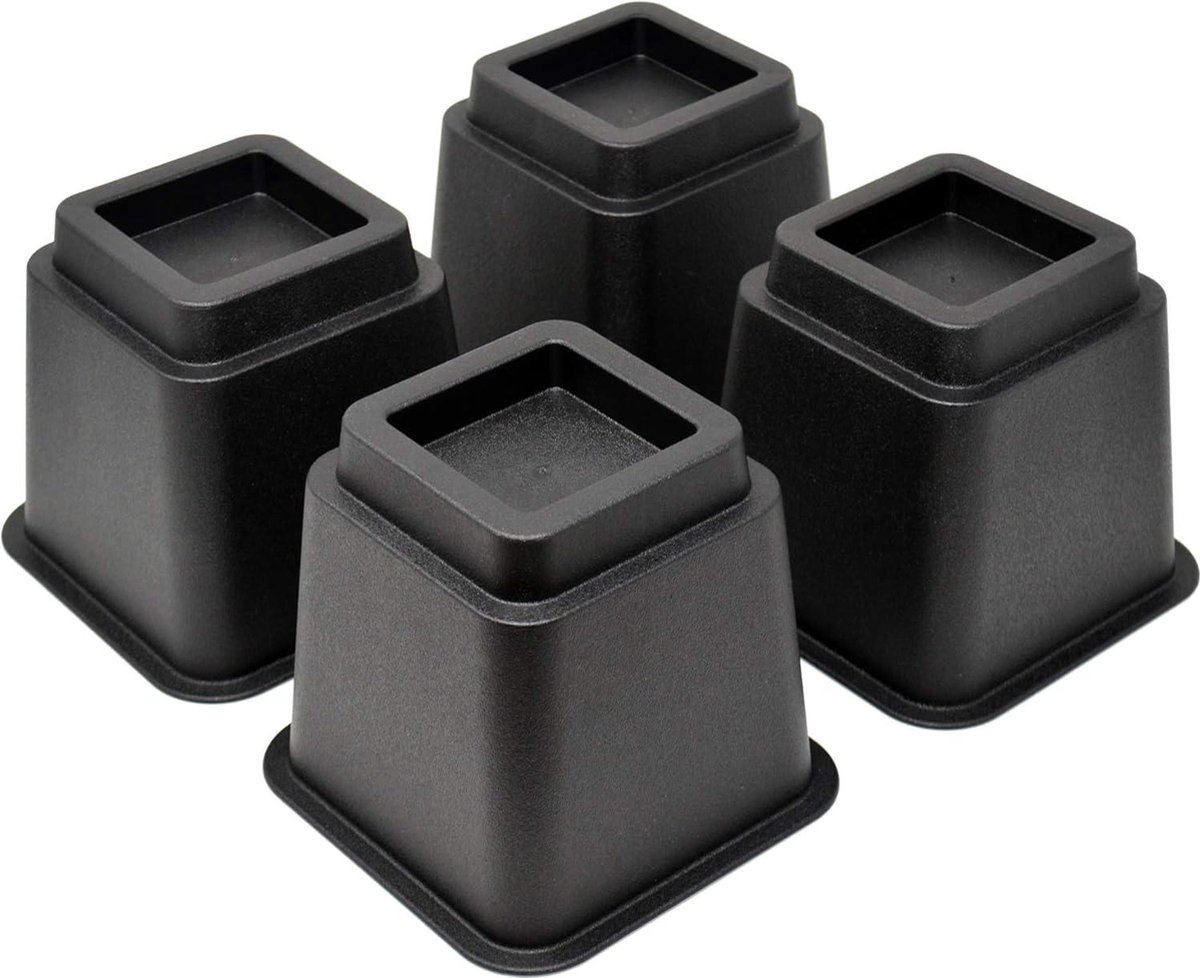 Elevadores de cama rectangulares, elevadores de muebles ajustables resistentes d