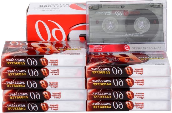 Cassette Tapes - 10 pack - 60 minuten opnametijd - Low-Noise Surface | bol