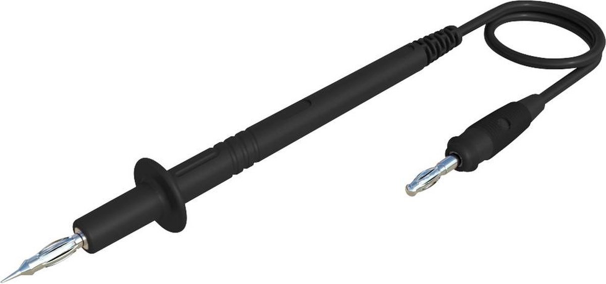 Hirschmann Test & Measurement PL 3 Meetsnoer 4mm-stekker Banaanstekker 4 mm 1.00 m Zwart 1 stuk(s)