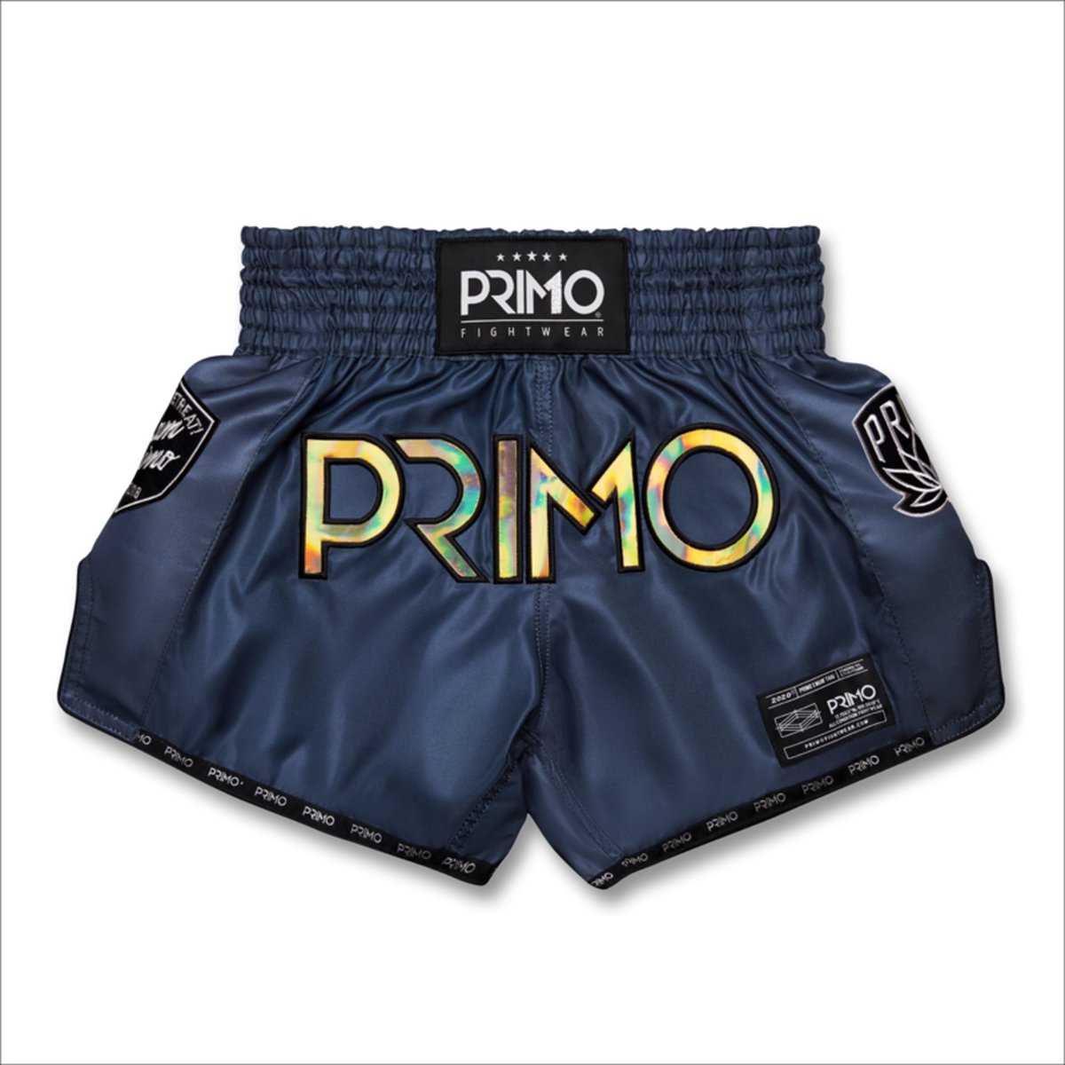 Primo Muay Thai Shorts - Hologram Series - Valor Grey - Donkergrijs S
