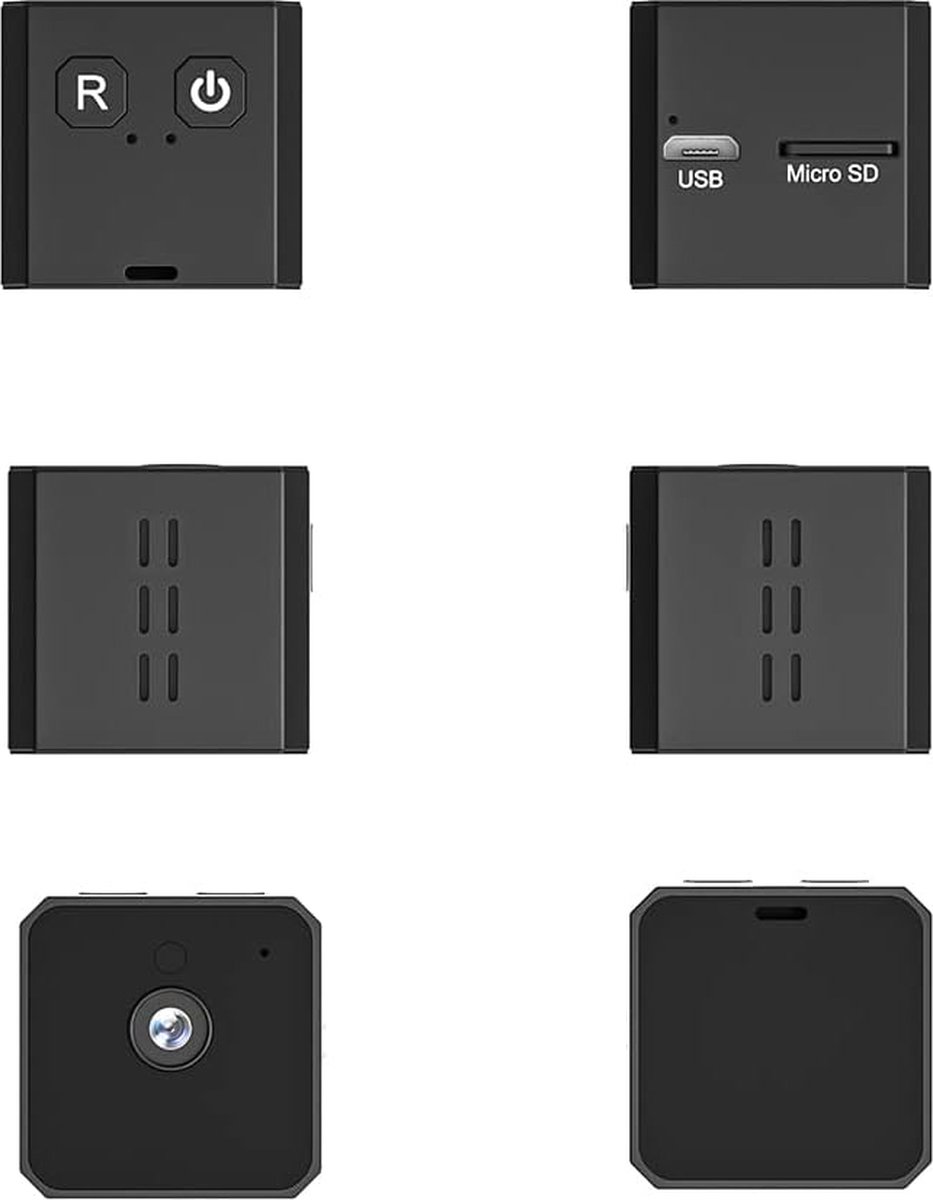 Verborgen mini-camera 1080p draagbare kleine HD-camera met nachtzicht en bewegingsactivering voor thuis en buiten - nachtzichtcamera, bewakingscamera spy camera