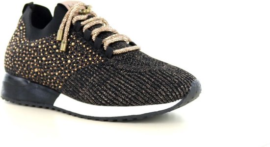 Baskets pour femmes Femme La Strada ® - Simili cuir, Suédine - Zwart - Taille 39