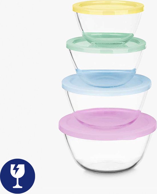 SET 4 BOROS LUNCH BOXES 2,1L-1,6L-1L-800ML | bol