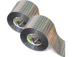 Consumerce® Vogel Afschrik Lint 80 Meter - 2 Stuks - Duiven Verjager – Duivenwering – Duivennet – Kraaien Afweermiddel – Duivenverjager – Vogelverjager – Duivenpinnen – Vogelafschrikker – Verschrikker – Vogelverschrikker