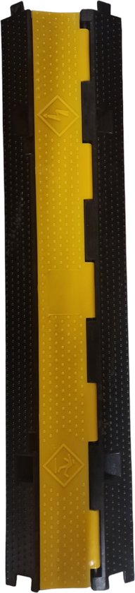 Pont de câbles avec rabat pour un câble - Goulotte de câbles basse à l'extérieur - Seuil de câbles en caoutchouc - Tapis de câbles