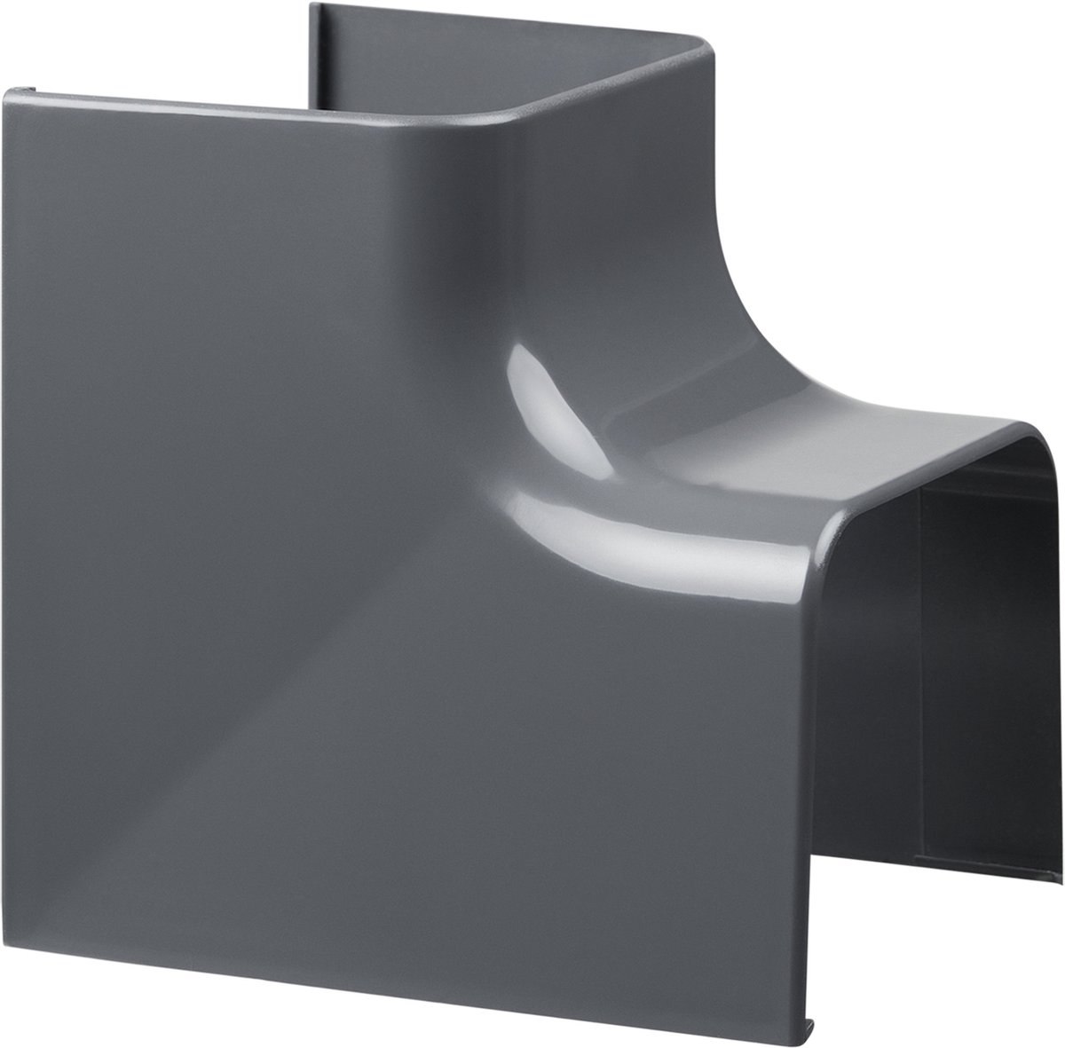 Evolar Airco Binnen Bocht - Donker Antraciet - 90 x 65 MM - 90°