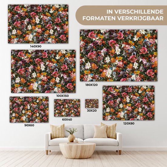 Oude Meesters Canvas - 120x80 - Peinture sur toile - Fleurs - Art - Oude Meesters