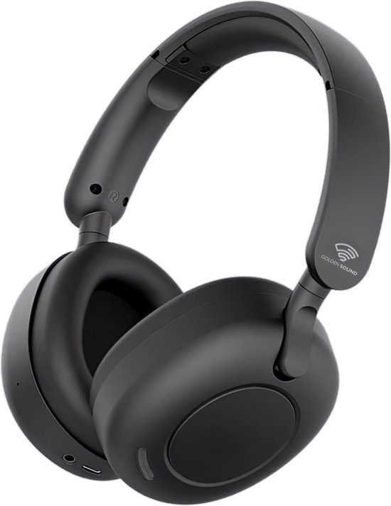 Golden Sound Tune - Draadloze Koptelefoon - Active Noise Cancelling tot 35 dB - Over ear hoofdtelefoon - Bluetooth - 65 uur batterijduur - Geschikt voor elke smartphone & laptop - Koptelefoons