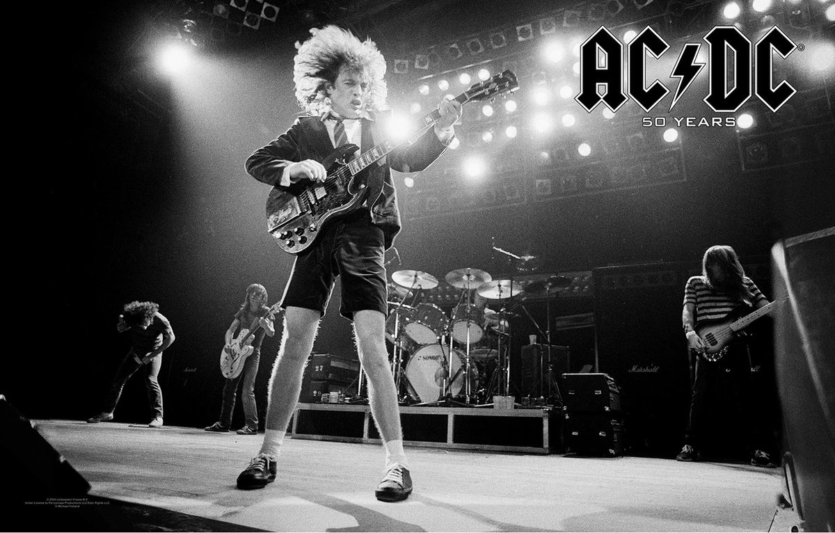 AC/DC - 50 Years - Textiel Poster