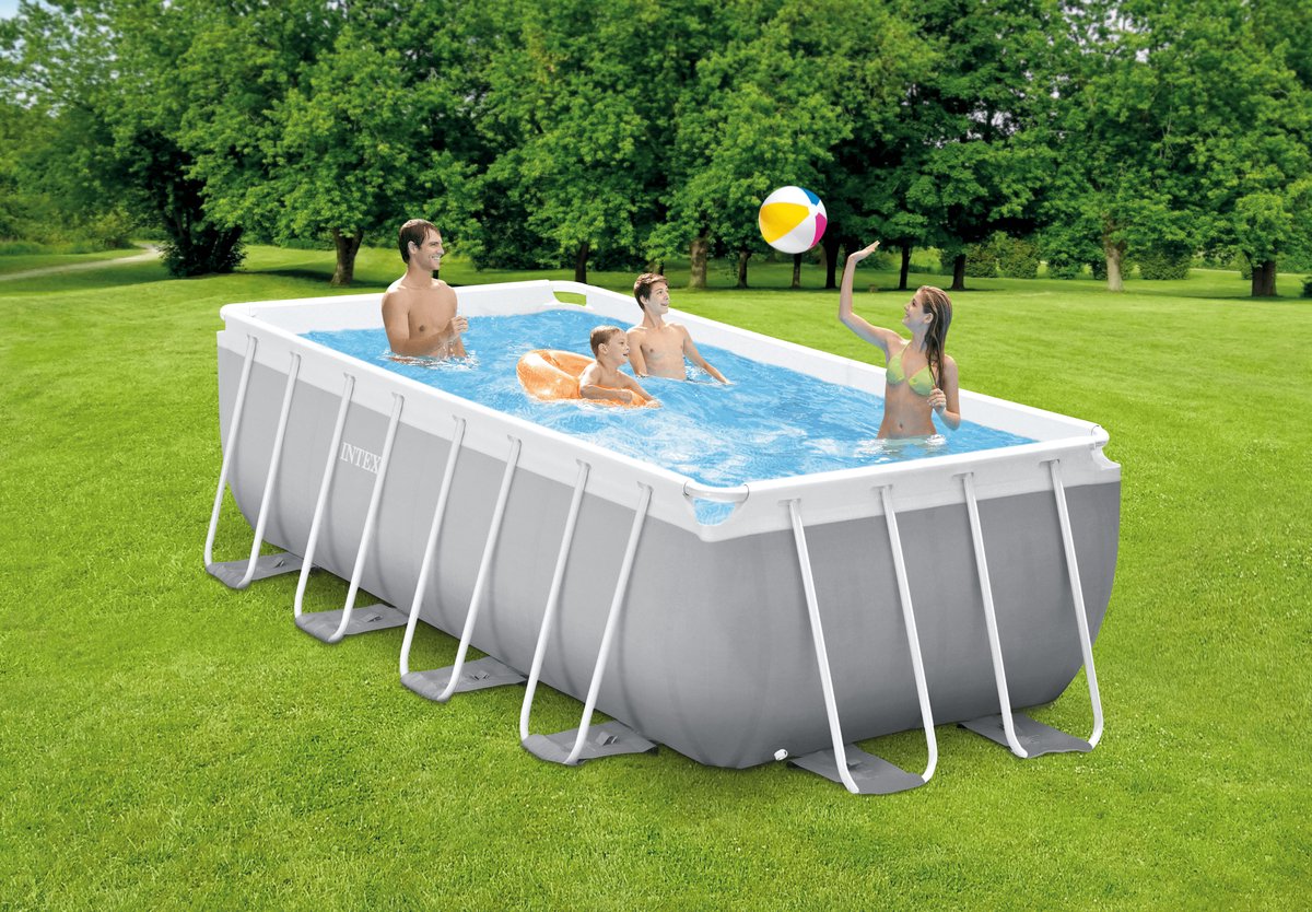 Intex Prism Frame kit piscine avec pompe de filtration - 400 x 200 x 122 cm