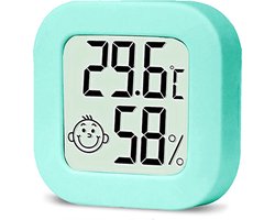 Hygrometer - Digitale Weerstation - Luchtvochtigheidsmeter - Thermometer Hygro Binnen - Inclusief Batterij en plakstrip