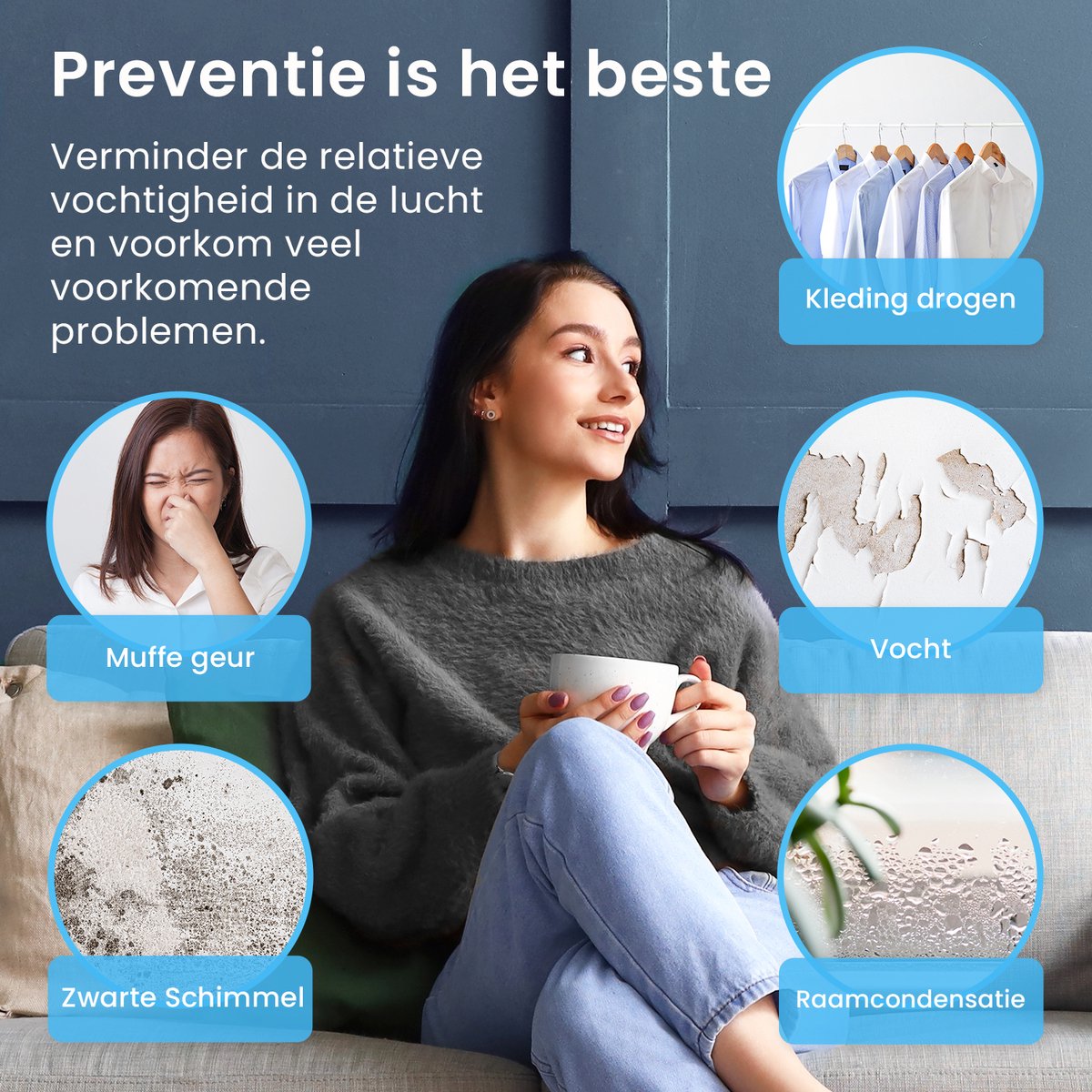 Pro Breeze 12L/dag Luchtontvochtiger thumbnail 4