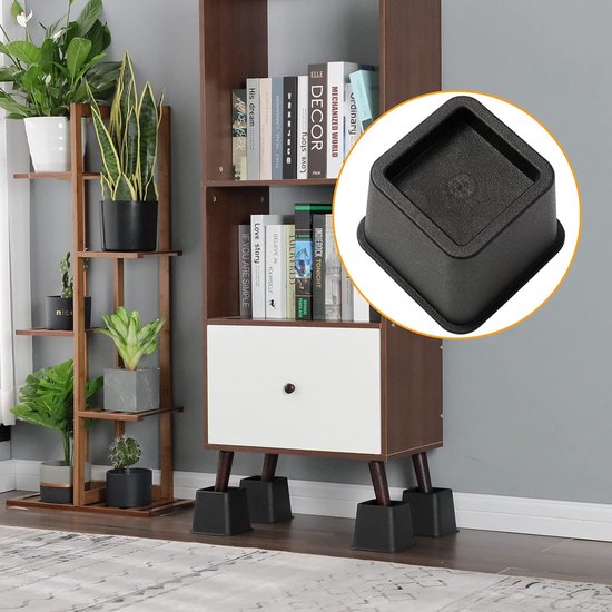 Bedverhogers voor Meubels | Verhoog je Bed met 5 cm | Vloerbescherming Bedverhogers voor Meubels | Verhoog je Bed met 5 cm | Vloerbescherming
