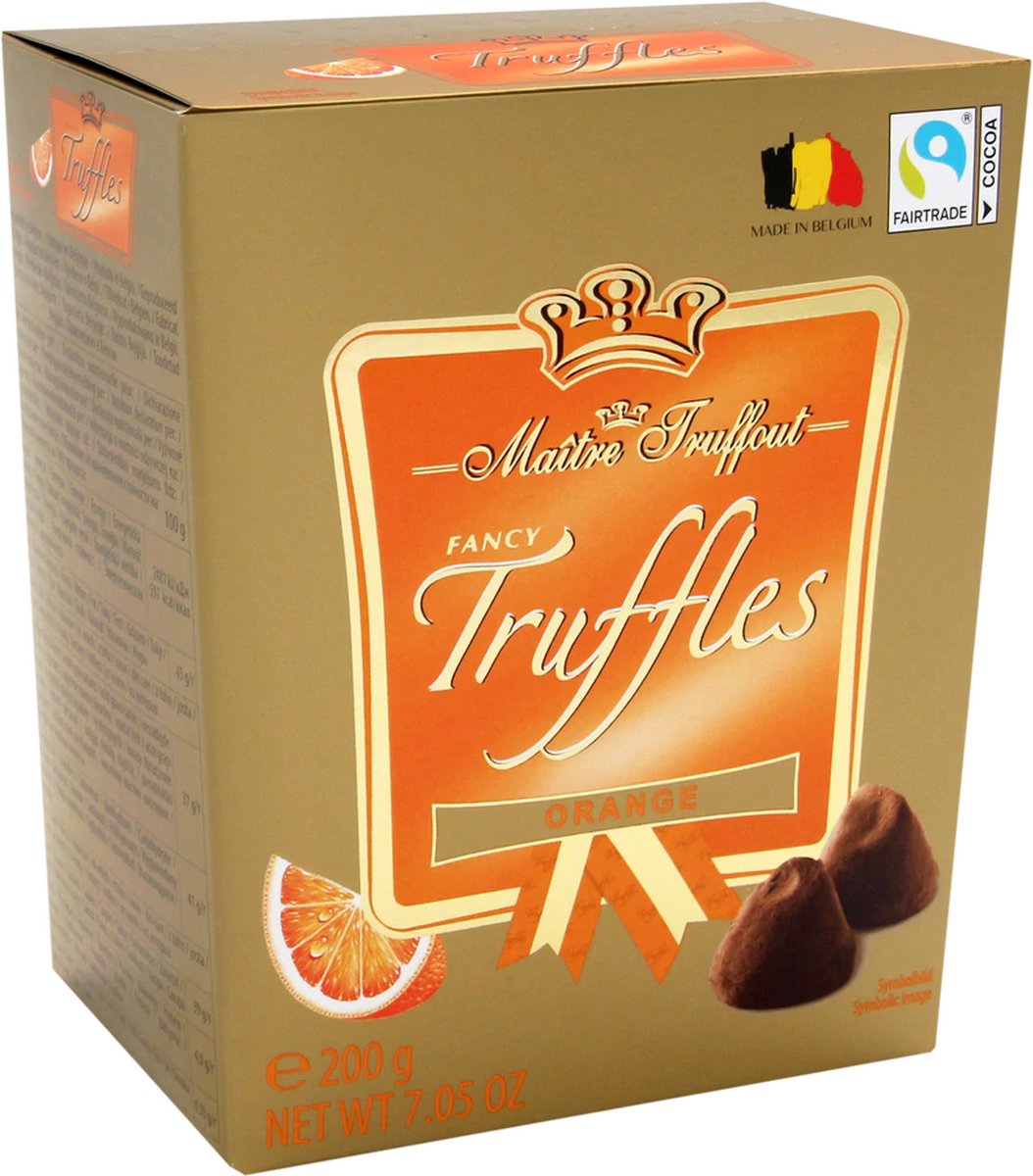 Fancy goud - Truffel - sinaasappel - 200g