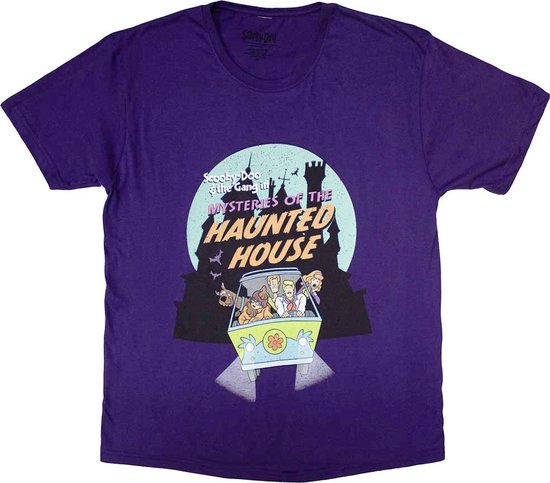 Scooby-Doo - Haunted House Heren T-shirt - S - Paars