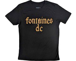 Fontaines D.C. - Gothic Logo Heren T-shirt - 2XL - Zwart