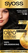 Bol.com Syoss Oleo Intense - Haarverf - 1-10 Intens Zwart - Voordeelverpakking - 3 Stuks aanbieding
