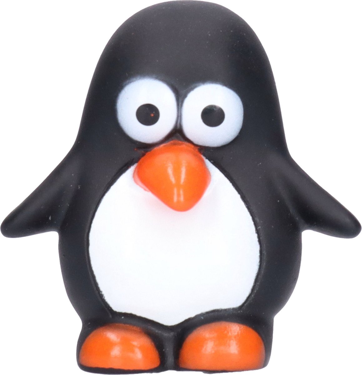 Rubber badeendje/pinguin - Classic zwart - badkamer fun artikelen - size 6 cm - kunststof - water speelgoed pinguins