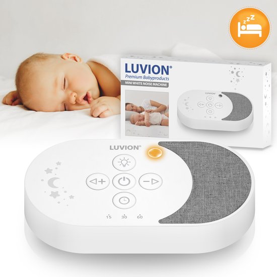 Foto: Luvion white noise machine moon edition soundspa kalmerende slaaphulp met witte ruis voor baby s kinderen n volwassenen help jezelf of je baby beter slapen 