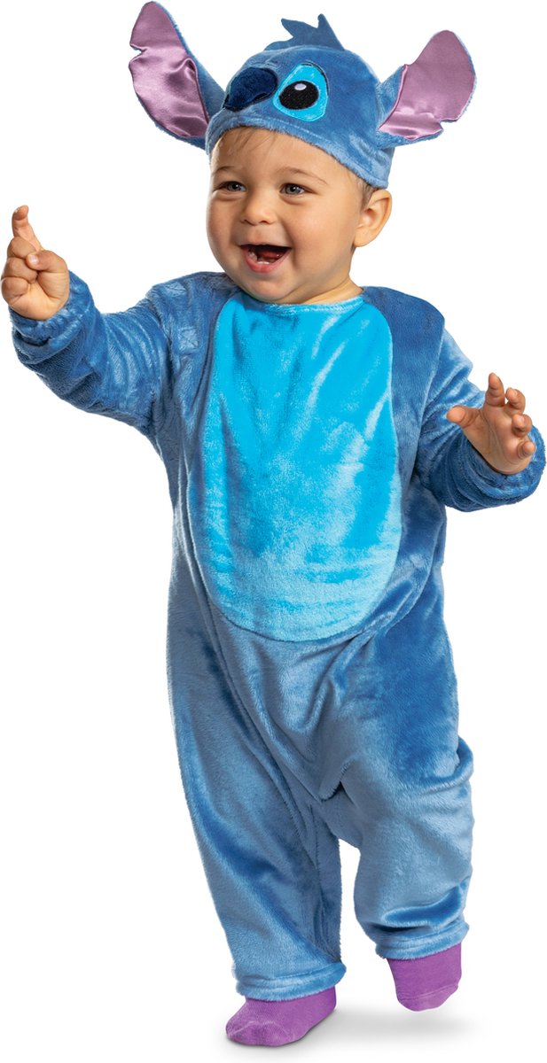 DISNEY - LILO & STITCH, Kostuum Stitch Peuter Deluxe, Maat (12-18 mths), Zuigeling