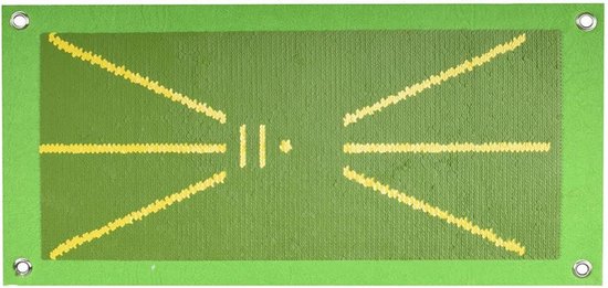 Foto: Golf swing practice mat met oefenballen divot mat golf mat impact chipping mat golf accessoire voor indoor outdoor training golf swing trainer golf trainingsmateriaal golf spullen