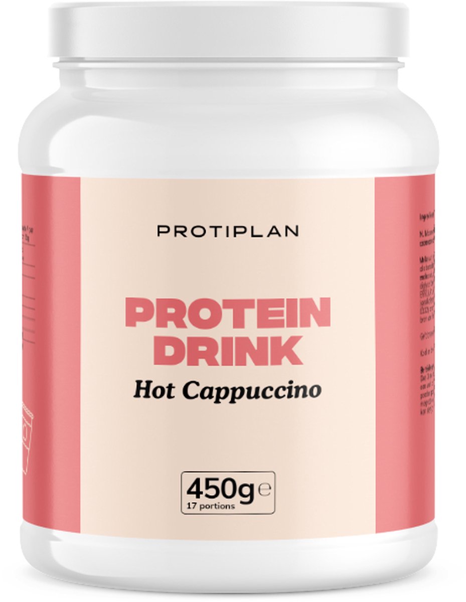 Goedkoopste Protiplan | Protein Drink Hot Cappuccino | 1 x 450 gram | Koolhydraatarm eten doe je zó!
