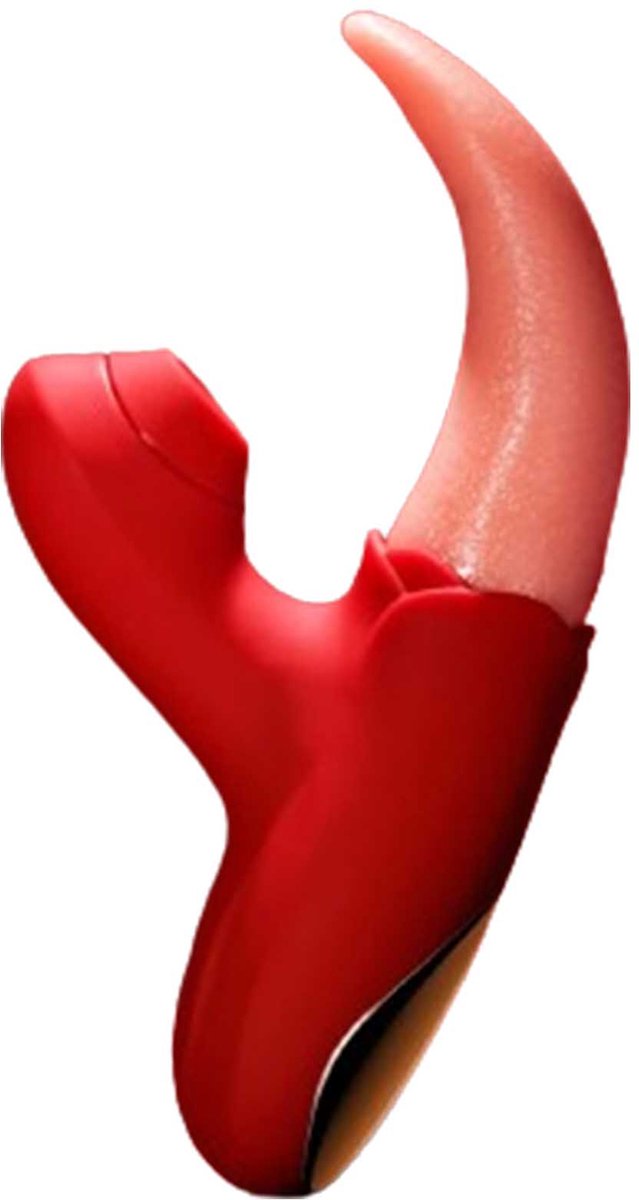 Goedkoopste Sucking zuig en bef vibrator - Tong - Luchtdruk - Clitoris - G-spot - Diepe penetratie - 10 lik en vibratiestanden - USB opblaadbaar - Watervast