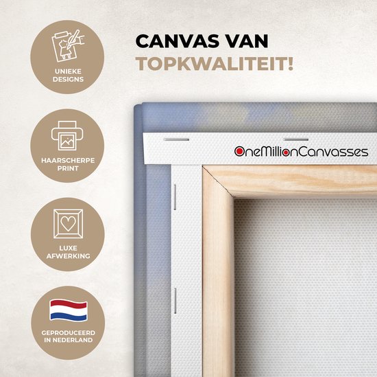 Toile - Peinture Moulin à vent - Willem Roelofs - Maîtres anciens - Art - 180x120 cm - Décoration murale - Salon