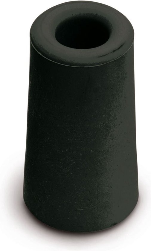 Foto: Deurstopper zwart 39x59mm rubber