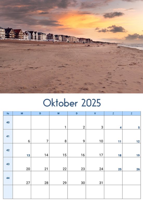 De Haan aan zee jaarkalender 2025 fotokalender 2025 wandkalender 2025 kalender... bol