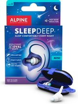 Alpine SleepDeep Mini - Oordoppen slapen - Maximale geluidsdemping - Perfect voor zijslapers - 27dB SNR - Small