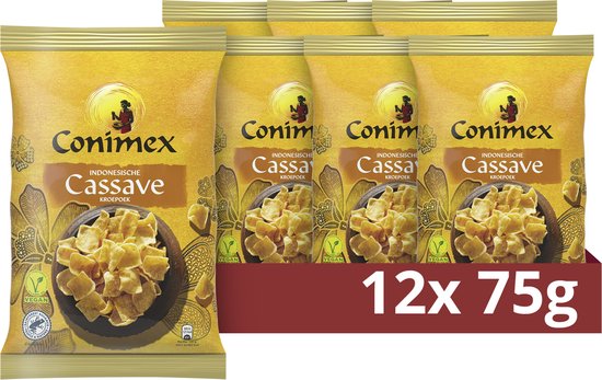 Conimex Kroepoek - Cassave - 12 x 75 g - Voordeelverpakking