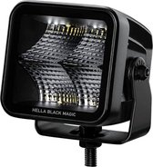 LED-Verstraler - Black Magic Edgeless Cube 3.2 - 12/24V - 3000lm - Vierkant - Omgevingsverlichting - Kabel: 500mm - Stekker: DEUTSCH stekker