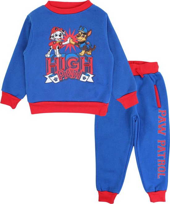 Paw Patrol Set / Joggingpak / Huispak / Vrijetijdspak - Blauw - Maat 98