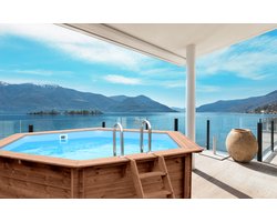 Piscine Interhiva Sumatra 5,30m x 1,38m avec forfait de base - Piscine en bois
