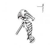 Piercing hippocampe à enfoncer 1,2x6